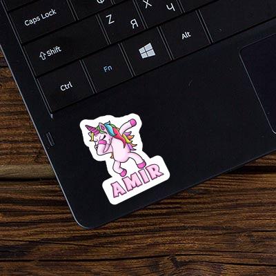 Amir Sticker Unicorn Notebook Image