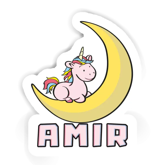 Amir Sticker Unicorn Notebook Image