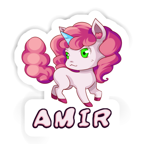 Amir Sticker Unicorn Image