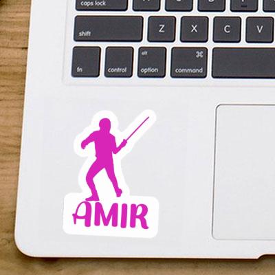 Amir Sticker Fencer Laptop Amir Sticker Fencer Laptop Image