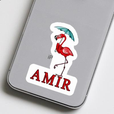 Amir Aufkleber Flamingo Notebook Image