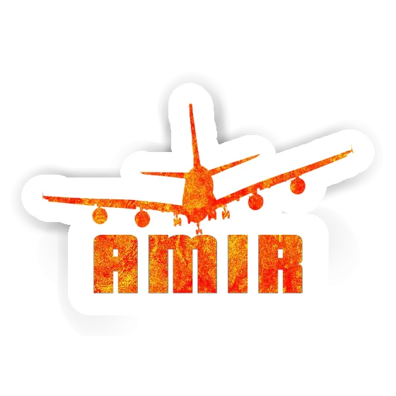 Sticker Flugzeug Amir Laptop Image