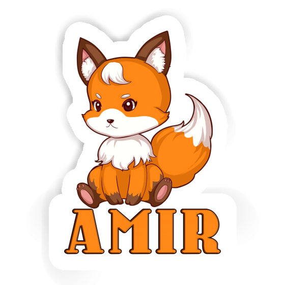 Sticker Amir Sitting Fox Gift package Image