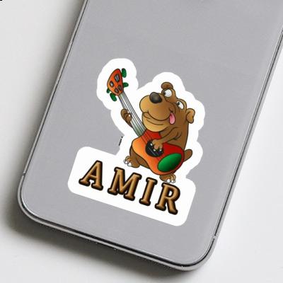Aufkleber Gitarrenhund Amir Laptop Aufkleber Gitarrenhund Amir Laptop Image