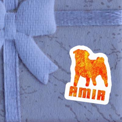 Amir Sticker Pug Laptop Image