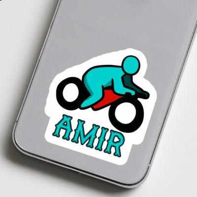 Motorradfahrer Aufkleber Amir Laptop Image