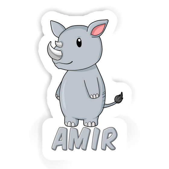 Amir Sticker Rhino Notebook Image