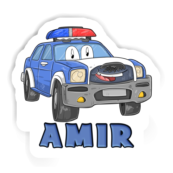 Police Car Sticker Amir Laptop Image