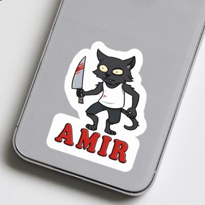 Sticker Amir Psycho Cat Gift package Image