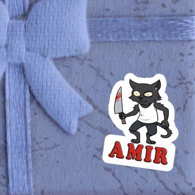 Sticker Amir Psycho Cat Image