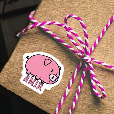 Aufkleber Schwein Amir Notebook Aufkleber Schwein Amir Gift package Image