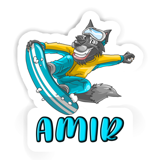 Sticker Snowboarder Amir Notebook Sticker Snowboarder Amir Gift package Image
