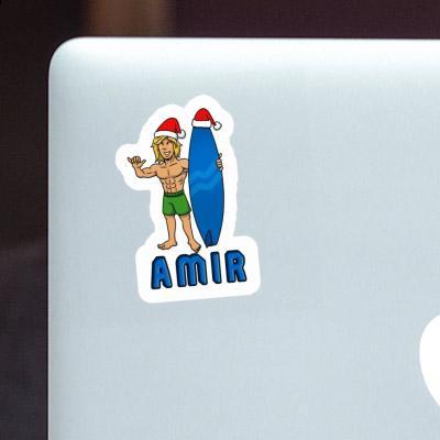 Sticker Christmas Surfer Amir Gift package Image