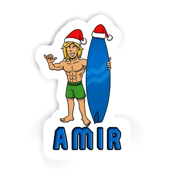 Sticker Christmas Surfer Amir Gift package Image