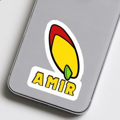 Amir Sticker Surfboard Laptop Image