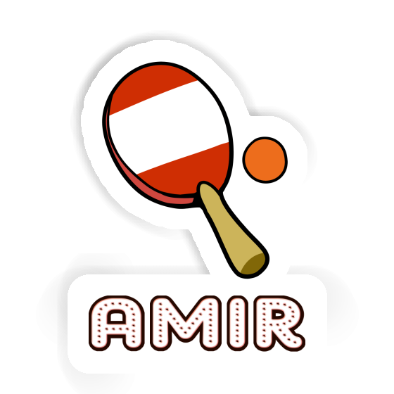 Sticker Tischtennisschläger Amir Notebook Sticker Tischtennisschläger Amir Gift package Image