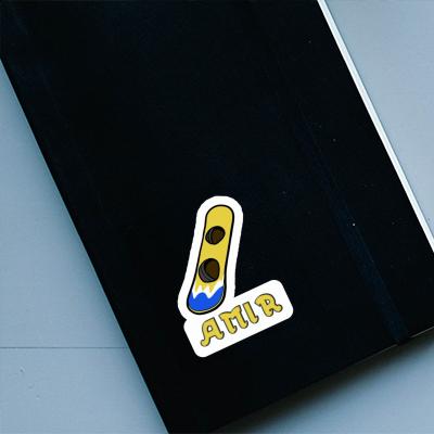 Amir Sticker Wakeboard Image