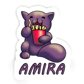 French Fry Cat Sticker Amira Image