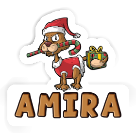 Sticker Amira Christmas Cat Image