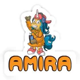 Sticker Amira Hip-Hop Unicorn Image