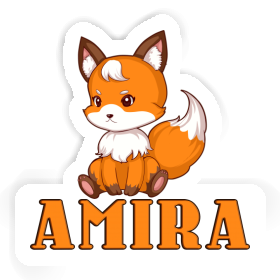 Sticker Sitting Fox Amira Image