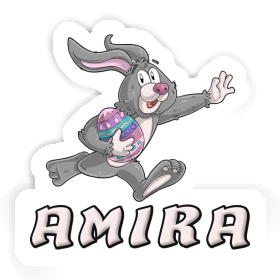 Rugby rabbit Sticker Amira Image