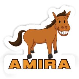 Grinning Horse Sticker Amira Image