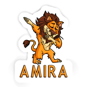 Amira Sticker Dabbing Lion Image