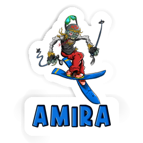 Amira Sticker Freeride Skier Image