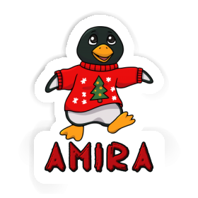 Amira Sticker Christmas Penguin Image