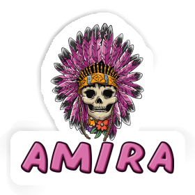 Amira Sticker Womens Skull Image