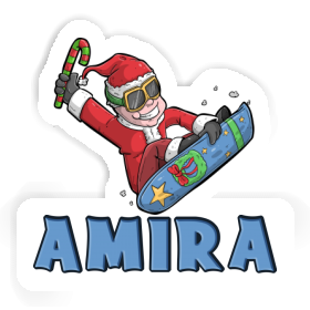 Sticker Amira Snowboarder Image