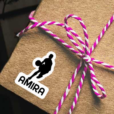 Amira Sticker Basketball Player Laptop Image