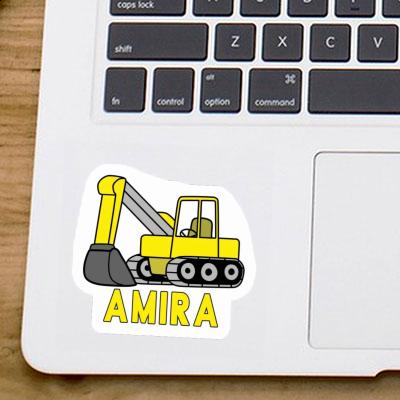 Sticker Amira Excavator Notebook Image