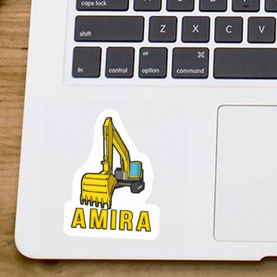 Sticker Excavator Amira Notebook Image