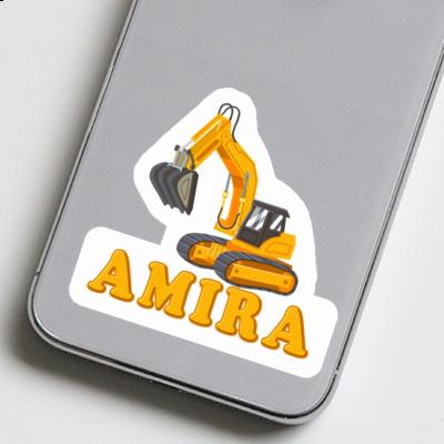 Sticker Amira Excavator Notebook Image