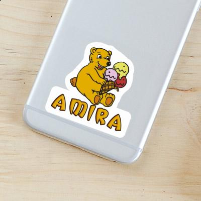 Ice Cream Bear Sticker Amira Laptop Image