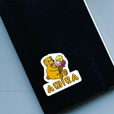 Ice Cream Bear Sticker Amira Laptop Image