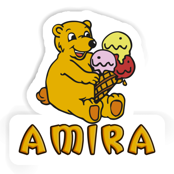 Ice Cream Bear Sticker Amira Image