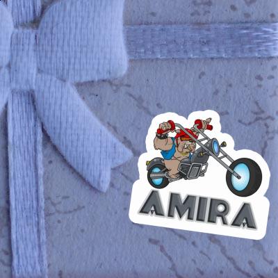 Amira Sticker Biker Laptop Image