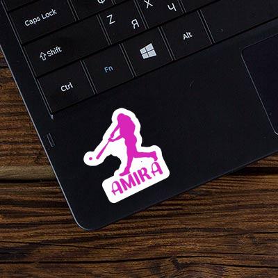 Sticker Amira Baseballspieler Laptop Image