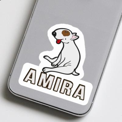 Amira Sticker Bull Terrier Notebook Image