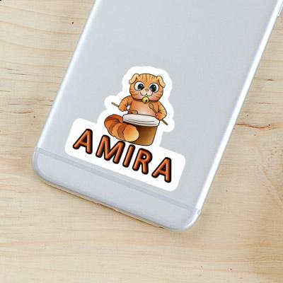 Autocollant Amira Chat Notebook Image