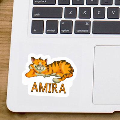 Amira Sticker Cat Notebook Image