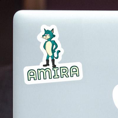 Sticker Katze Amira Laptop Image