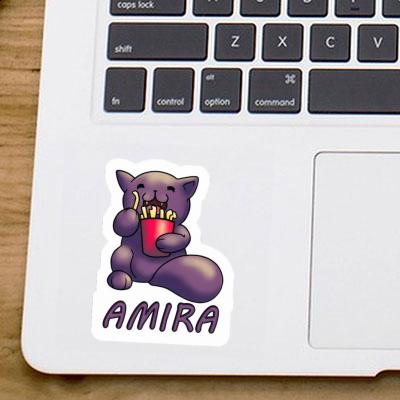 French Fry Cat Sticker Amira Notebook Image