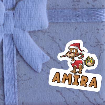 Sticker Amira Christmas Cat Laptop Image