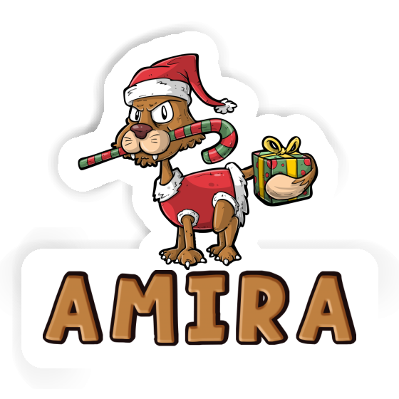 Sticker Amira Christmas Cat Image