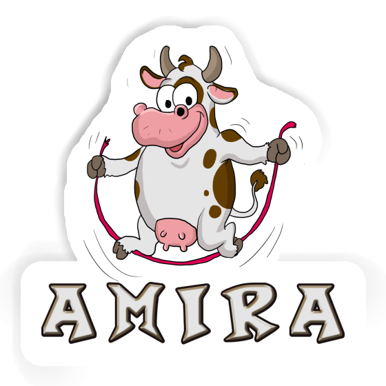 Sticker Amira Fitness Cow Gift package Image