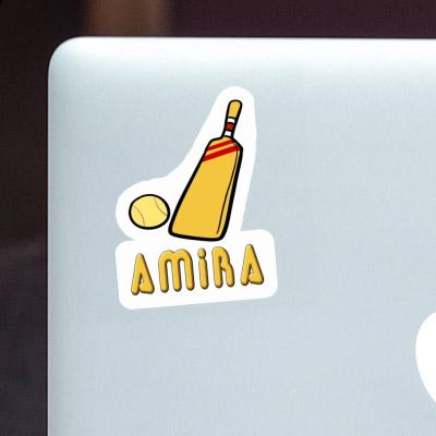 Amira Sticker Cricket Bat Laptop Image